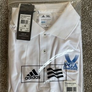 Adidas Men's White Polo Shirt